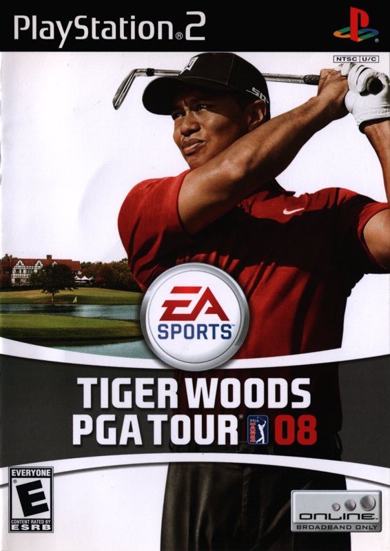 Tiger Woods PGA Tour 08 box art for Playstation 2